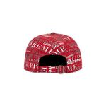 Бейсболки Supreme Logo Pattern 6-Panel 'Dark Red' 2