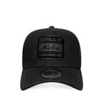 logo-patch denim trucker cap 1