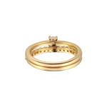 Набор колец с лунным камнем – Gold Vermeil 4