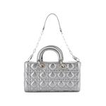 Lady D-Joy Bag Cannage Quilt Lambskin Medium satchel 2