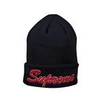 Шапки Supreme x New Era Script Beanie «Navy» 1