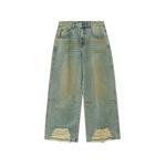 distressed wide-leg jeans 1
