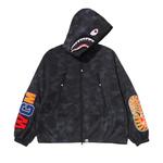 Зип-апы BAPE Color Camo Reflective Ripstop Shark Full Zip Jacket «Black» 1