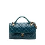 Сумка-сэтчел Glazed Calfskin Castle Rock Top Handle Flap среднего размера (2014 год) 1