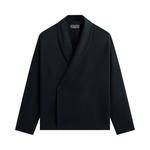 Костюмы Kith Двойной креп длинный рукав Thompson Кроссовер рубашка 'Черный' 1