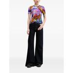 leaf-print short-sleeve T-shirt 2