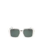 oversized-frame Medusa-plaque sunglasses 1