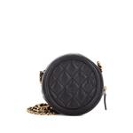 Сумка через плечо Filigree Round Clutch with Chain Quilted Caviar Mini 2