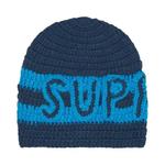 Вязаные шапки Supreme Crochet Logo Beanie 'Navy' 1