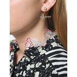 Серьга Gold Vein из желтого золота с жемчугом 2