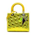 Сумка-сэтчел Anselm Reyle Medium Metallic Lambskin Cannage Lady Dior (2011 год) 1