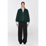ОКРУГЛАЯ ШЕРСТЯНАЯ КУРТКА С ВОРОТНИКОМ-ТРУБОЙ НА МОЛНИИ 2