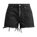 Шорты Alexander Wang Hotfix Logo Fly Relaxed Short 'Выцветший чёрный' 1