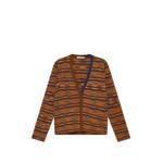 striped V-neck cardigan 2