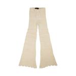Amiri Checkered Crochet Flare Pants 'Слоновая кость' 1