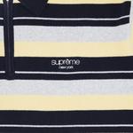 Поло Supreme Stripe Zip Long-Sleeve Polo 'Темно-синий' 3
