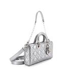 Lady D-Joy Bag Cannage Quilt Lambskin Medium satchel 1