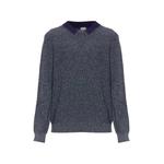 contrast-collar marl sweater 1