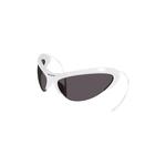 Balenciaga Солнцезащитные очки Cat Eye 'White/Silver/Grey' 2
