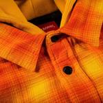 Фланелевые рубашки Supreme Hooded Flannel Zip Up Shirt 'Orange' 3