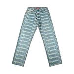Джинсы Supreme Frayed Logos Regular Jean 'Blue' 1