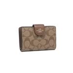 Coach Средний кошелек-клатч в фирменном канвасе (C0082) - IM/KHAKI /SADDLE 2 1