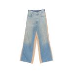 panelled wide-leg jeans 1