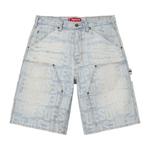 Шорты Supreme Repeat Jacquard Double Knee Denim Short 'Light Washed Indigo' 1