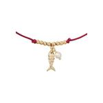 Браслет Summer Daze Fish Cord Красный KO883 3