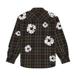 Фланелевые рубашки Denim Tears Cotton Wreath Flannel Shirt Plaid 'Green' 2
