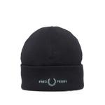 logo-embroidered turn-up beanie hat 1