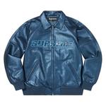 Варсити-куртки Supreme Silver Surfer Leather Varsity Jacket 'Синий' 1