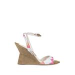 zigzag-print wedge sandals 1