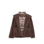 hooded teddy-texture jacket 1