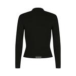 Рубашки и топы Balenciaga Fitted V-Neck Top 'Black' 2