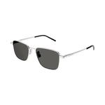 Saint Laurent Square Sunglasses 'Серебристый/Серый' 2