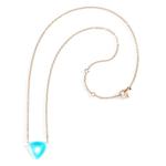 Колье Rock Crystal из розового золота с бирюзой 1