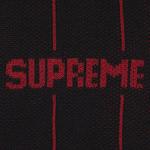 Свитера Supreme Pinstripe Varsity Zip Up Sweater 'Black' 3
