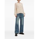 diamond-pattern wide-leg jeans 2