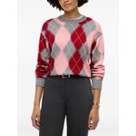 argyle-pattern cotton jumper 3