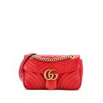 Маленькая стеганая сумка через плечо GG Marmont Flap Bag 1