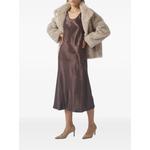 Talete satin-finish scoop-neck midi dress 3