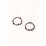Серьги-кольца Helical из серебра 925 пробы 11 мм серебристые 3