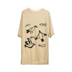 Топы Song for the Mute Coordinates Oversized Tee 'Beige' 2