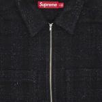 Tops Supreme Bouclé Zip Up Shirt 'Черный' 3
