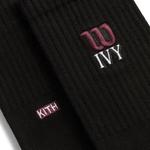 Носки и гольфы Kith Ivy For Wilson Logo Crew Socks 'Black' 2