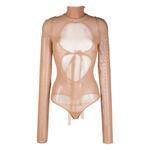 crystal-embellished mesh bodysuit 1