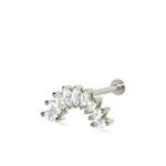 Серьга Stately из белого золота с бриллиантами 2