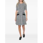 zip-detail tweed mini dress 2