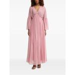 maxi V-neck bell-sleeve dress 1